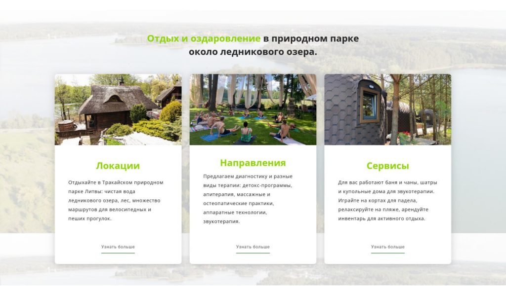 Разработка имиджевого сайта. Литва